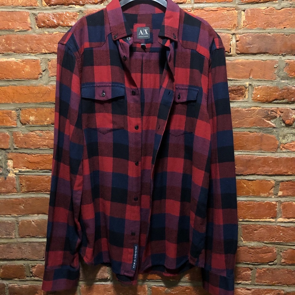 Armani Exchange button shirt. Size medium